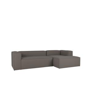 Canapé d'angle droit 3/4 places couleur gris foncé 250x175c…