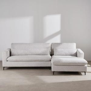 Canapé d'angle droit 4/5 places avec têtières relevables en…