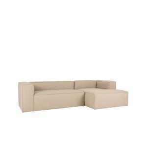 Canapé d'angle droit 4 places couleur beige 250x175cm