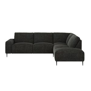 Canapé d'angle droit anthracite