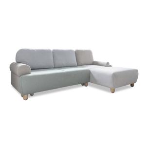 Canapé d'angle droit convertible 4 places en tissu multicol…