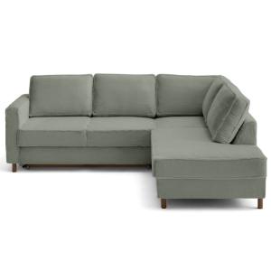 Canapé d'angle droit convertible 5 places en fausse fourrur…