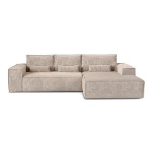 Canapé d'angle droit convertible express 5 places velours g…