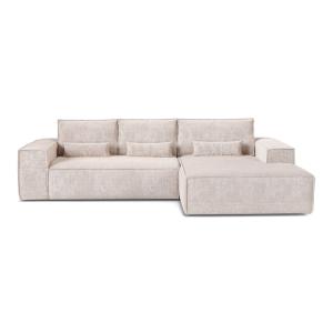 Canapé d'angle droit convertible express 5 places velours g…