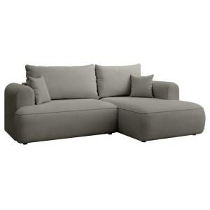 Canapé d'angle droit, en tissu chenille Easy-Clean, gris cl…
