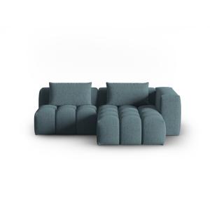Canapé d'angle droit modulable 3 places en tissu structurel…