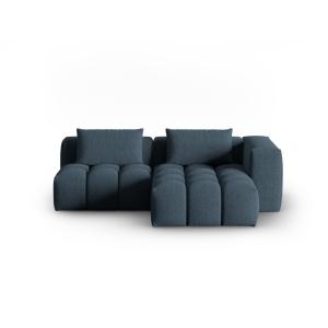 Canapé d'angle droit modulable 3 places en tissu structurel…