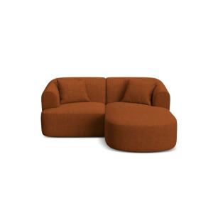 Canapé d'angle droit modulable 3 places en tissu structurel…