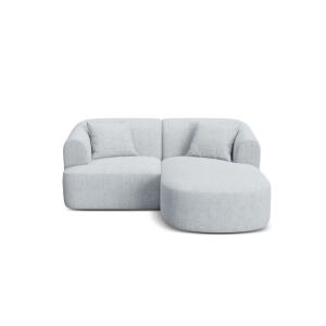 Canapé d'angle droit modulable 3 places en tissu structurel…