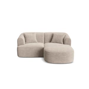 Canapé d'angle droit modulable 3 places en velours côtelé c…