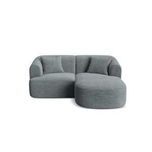 Canapé d'angle droit modulable 3 places en velours côtelé g…