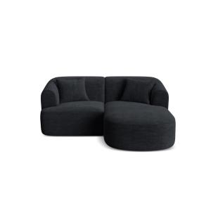 Canapé d'angle droit modulable 3 places en velours côtelé n…