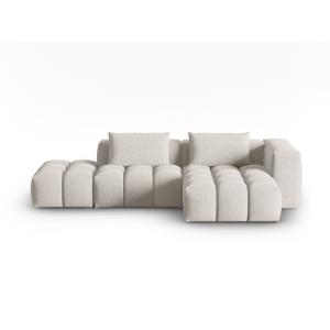 Canapé d'angle droit modulable 4 places en tissu structurel…