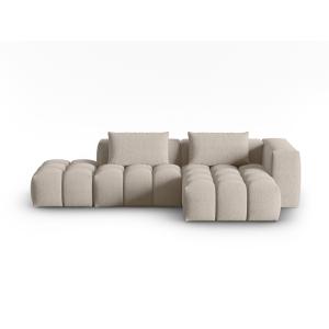 Canapé d'angle droit modulable 4 places en tissu structurel…