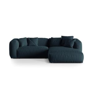 Canapé d'angle droit modulaire 2 places en tissu structurel…
