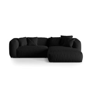 Canapé d'angle droit modulaire 2 places en tissu structurel…