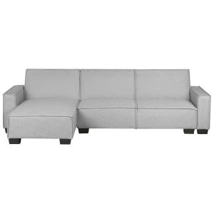 Canapé d'angle en tissu gris 3 Personnes