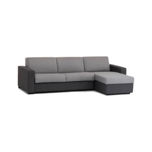 Canapé d'angle en tissu gris, anthracite 280x95h90 cm