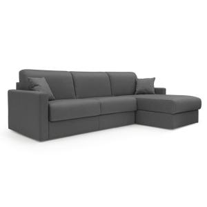 Canapé d'angle en tissu imperméable 268 cm droit anthracite…