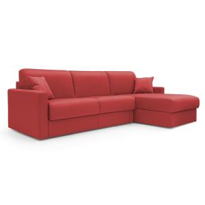 Canapé d'angle en tissu imperméable 288 cm droit rouge
