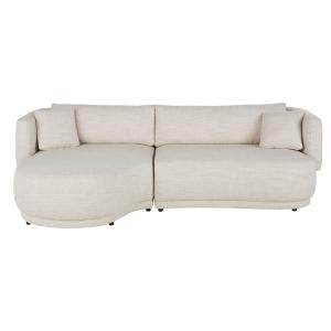Canapé d'angle gauche 3/4 beige sable