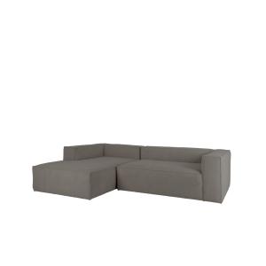 Canapé d'angle gauche 3/4 places bouclé couleur gris foncé…