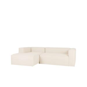 Canapé d'angle gauche 4 places couleur blanc cassé 250x175c…