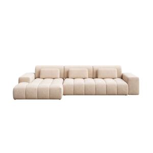 Canapé d'angle gauche beige