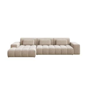 Canapé d'angle gauche beige foncé