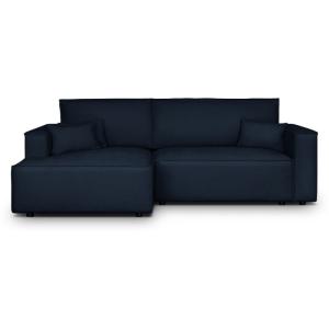 Canapé d'angle gauche convertible 3 places - tissu chenille…