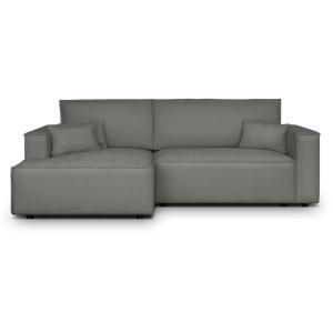 Canapé d'angle gauche convertible 3 places - tissu chenille…