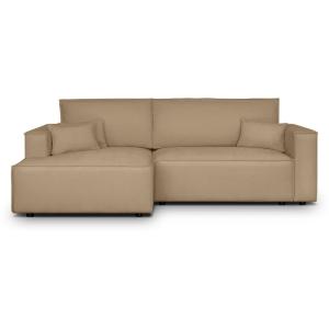 Canapé d'angle gauche convertible 3 places - tissu chenille…