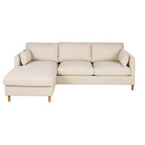 Canapé d'angle gauche convertible 4/5 places en textile tra…