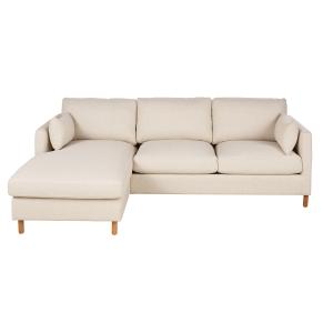 Canapé d'angle gauche convertible 4/5 places en textile tra…