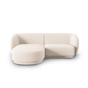 Canapé d'angle gauche modulable 3 places en tissu chenille…
