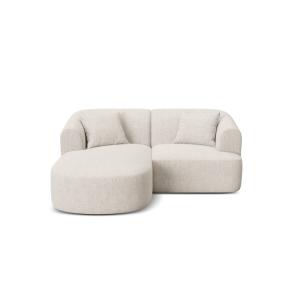 Canapé d'angle gauche modulable 3 places tissu structurel b…