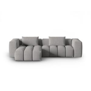 Canapé d'angle gauche modulable 3 places tissu structurel b…
