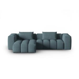 Canapé d'angle gauche modulable 3 places tissu structurel b…