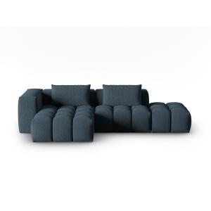 Canapé d'angle gauche modulable 4 places tissu structurel b…