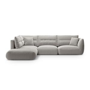 Canapé d'angle gauche modulable 7 places tissu structurel g…