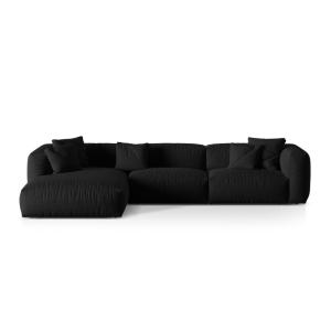 Canapé d'angle gauche modulaire 3 places en tissu structure…