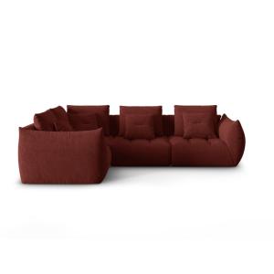 Canapé d'angle gauche modulaire 3 places en tissu structure…