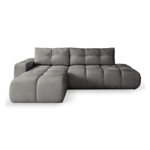 Canapé d'angle  gris anthracite 4 places