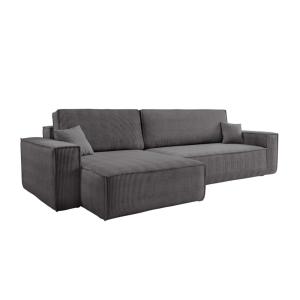 Canapé d'angle max réversible et convertible en velours côt…