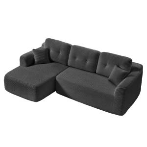Canapé d’angle modulable 3 places sans montage méridienne g…