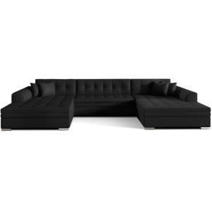 Canapé d'angle panoramique 5 places convertible en simili -…