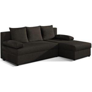 Canapé d'angle réversible 3 places convertible en tissu - M…