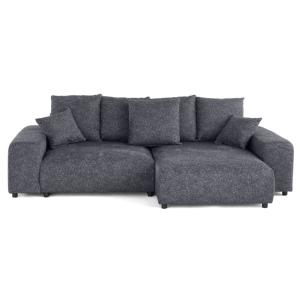 Canapé d'angle réversible convertible 4 places en tissu mou…