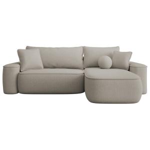 Canapé d'angle réversible convertible 4 places en tissu tex…