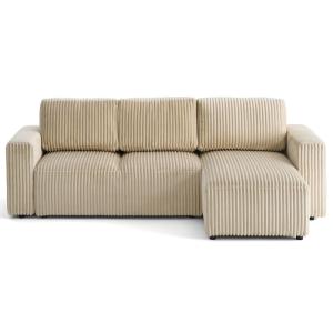 Canapé d'angle réversible convertible 4 places en velours g…